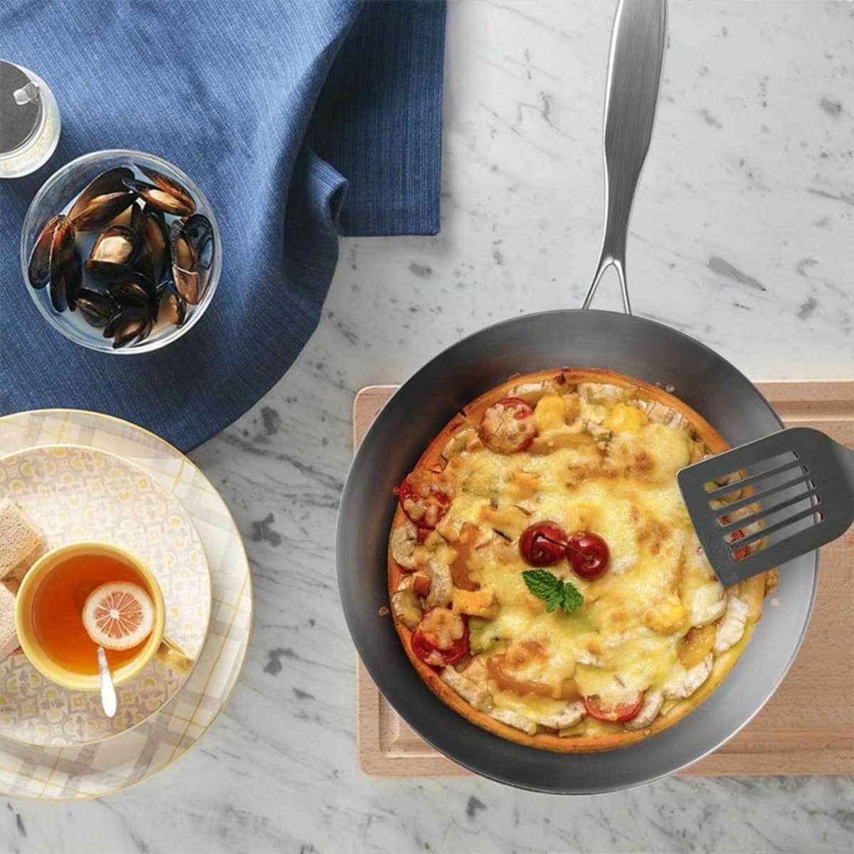 SOGA Stainless Steel Fry Pan 26cm Frying Pan Top Grade Induction