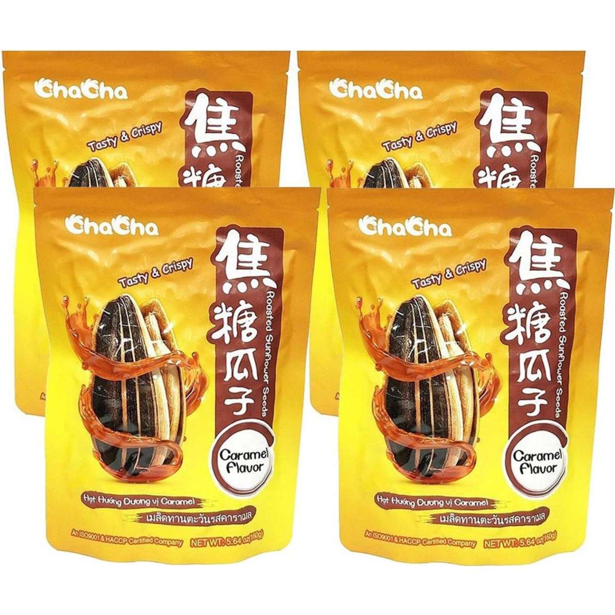 ChaCha Roasted Sunflower Seeds Caramel Flavor 160g X 4Pack Woolworths
