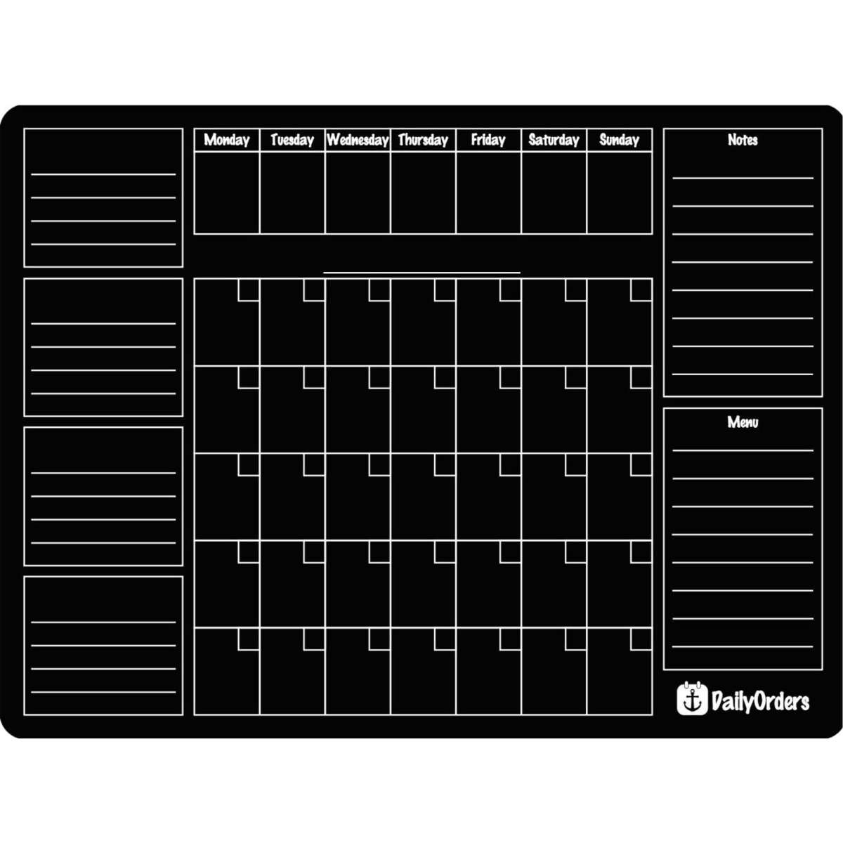 Daily Orders Command Centre (inc. 5 liquid Chalk Markers) Medium