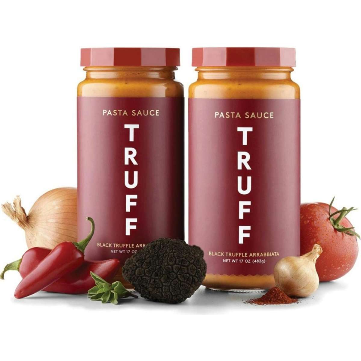 TRUFF Black Truffle Arrabbiata Red Pasta Sauce Gluten Free 482g x 2