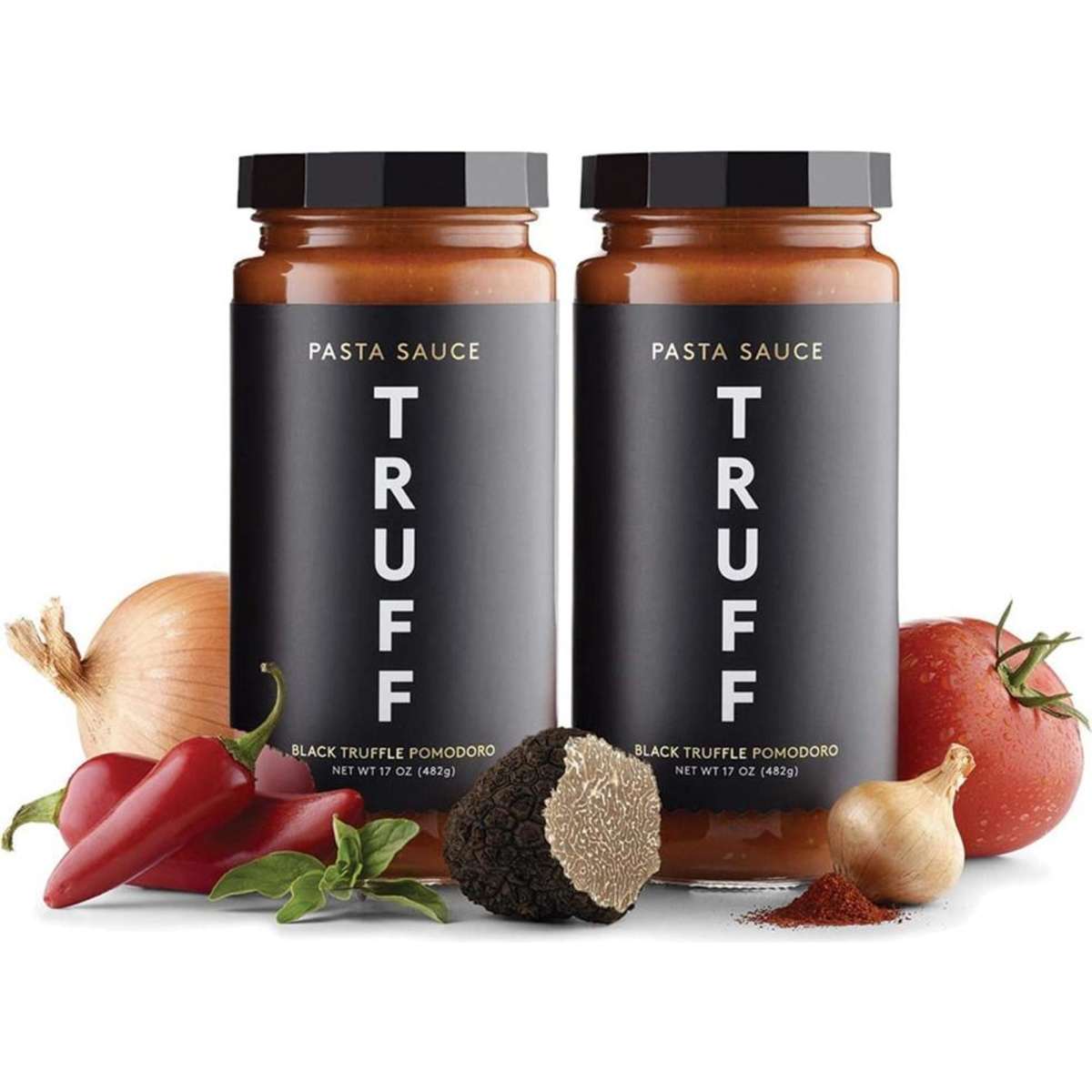 TRUFF Black Truffle Pomodoro Red Pasta Sauce Gluten Free 482g x 2 Jars
