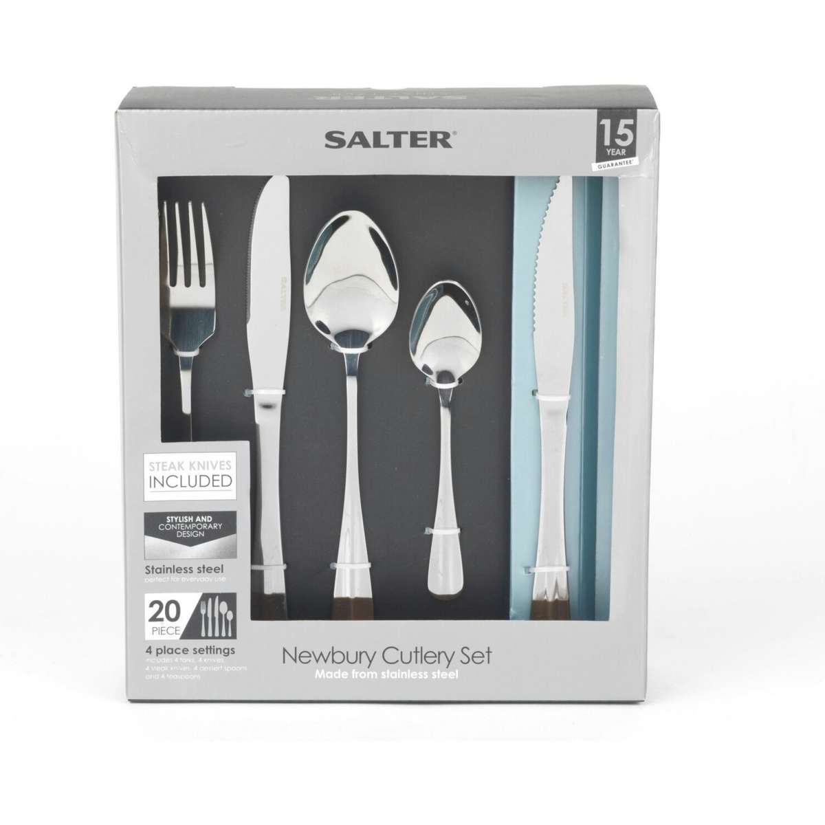 Salter Elegance Newbury 20 Piece Cutlery Woolworths