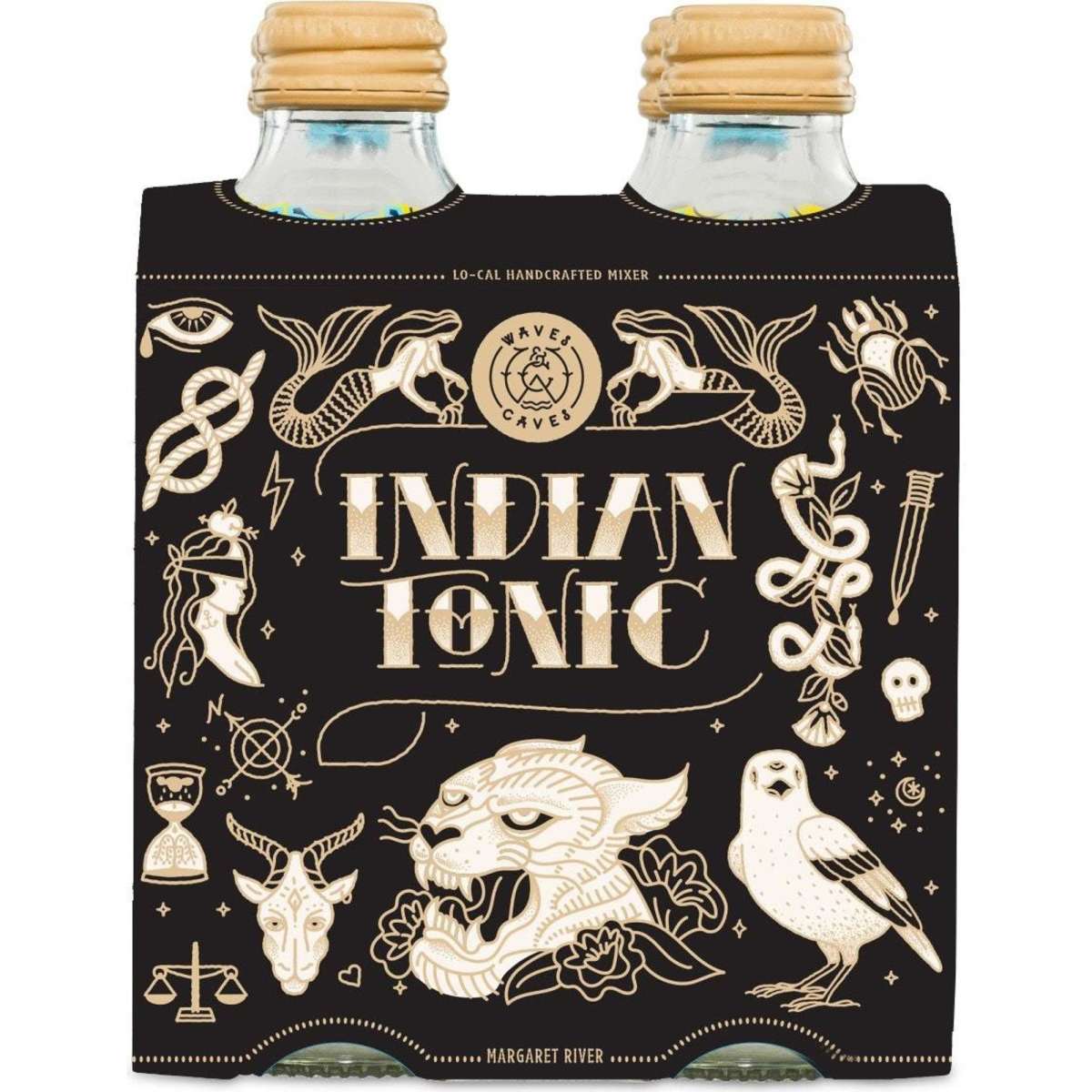 Waves & Caves Indian Tonic 6x4 300ml Woolworths