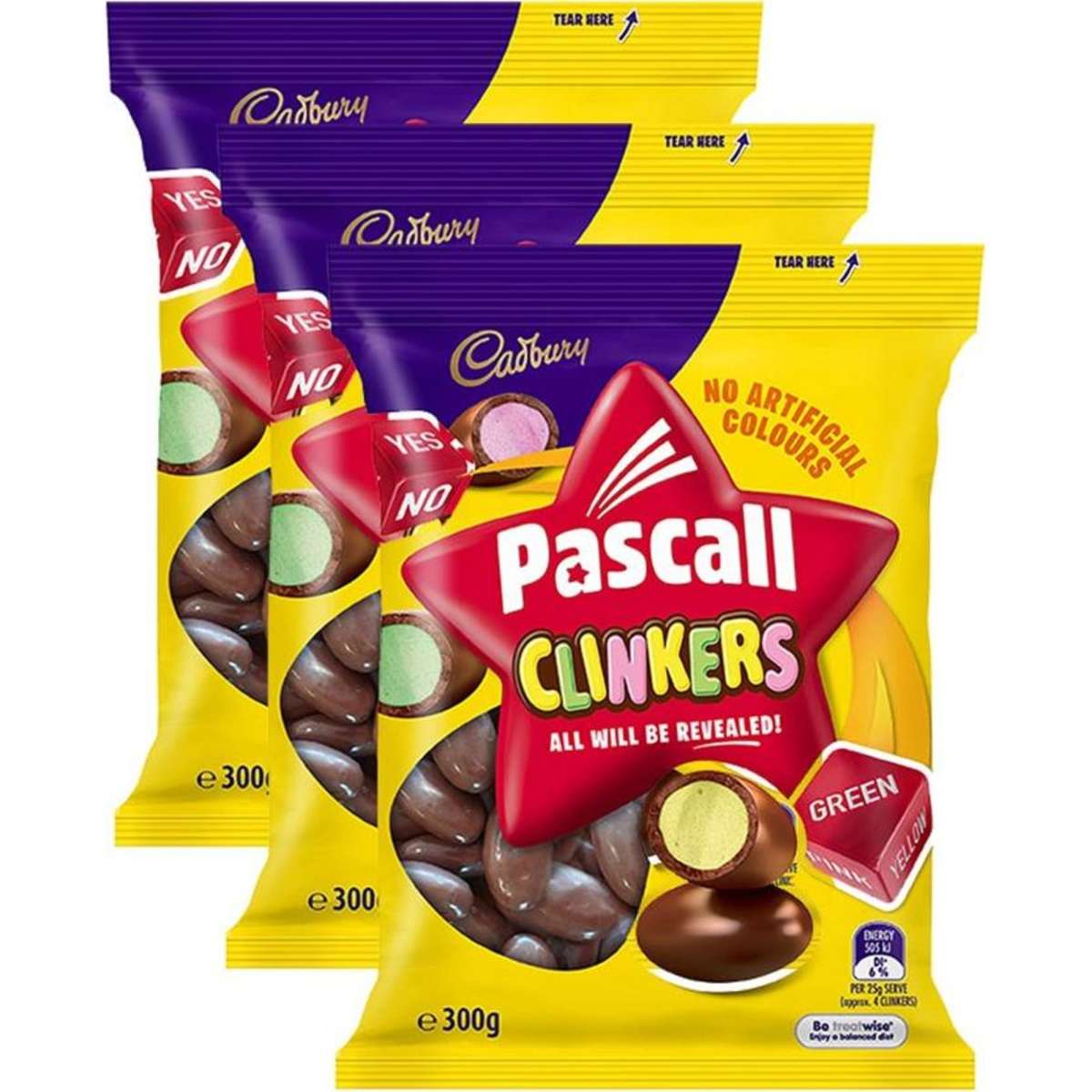 Cadbury Chocolate Clinkers Treats Bag 300g 3PK Woolworths