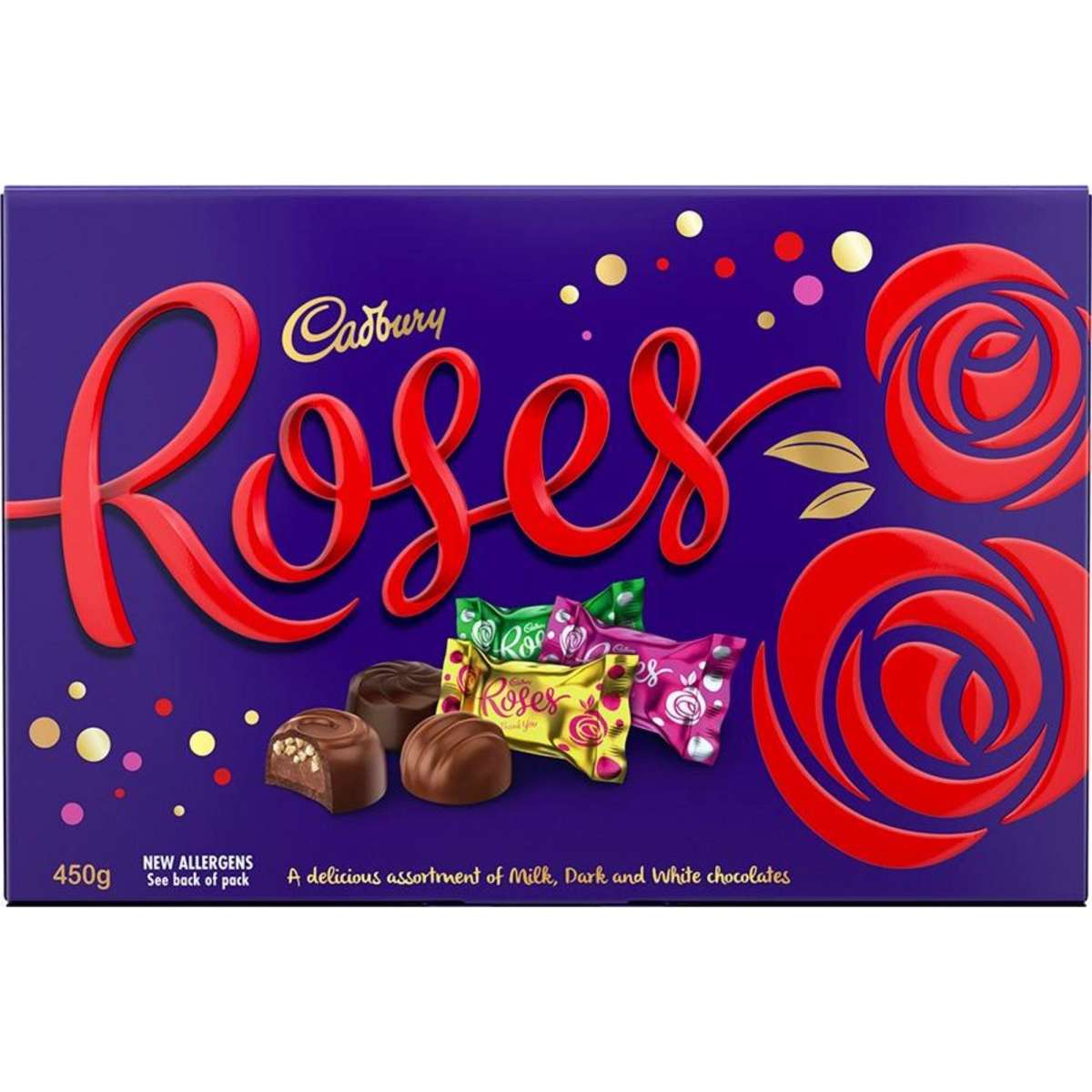 Cadbury Roses Assorted Chocolates 450g 3x Woolworths