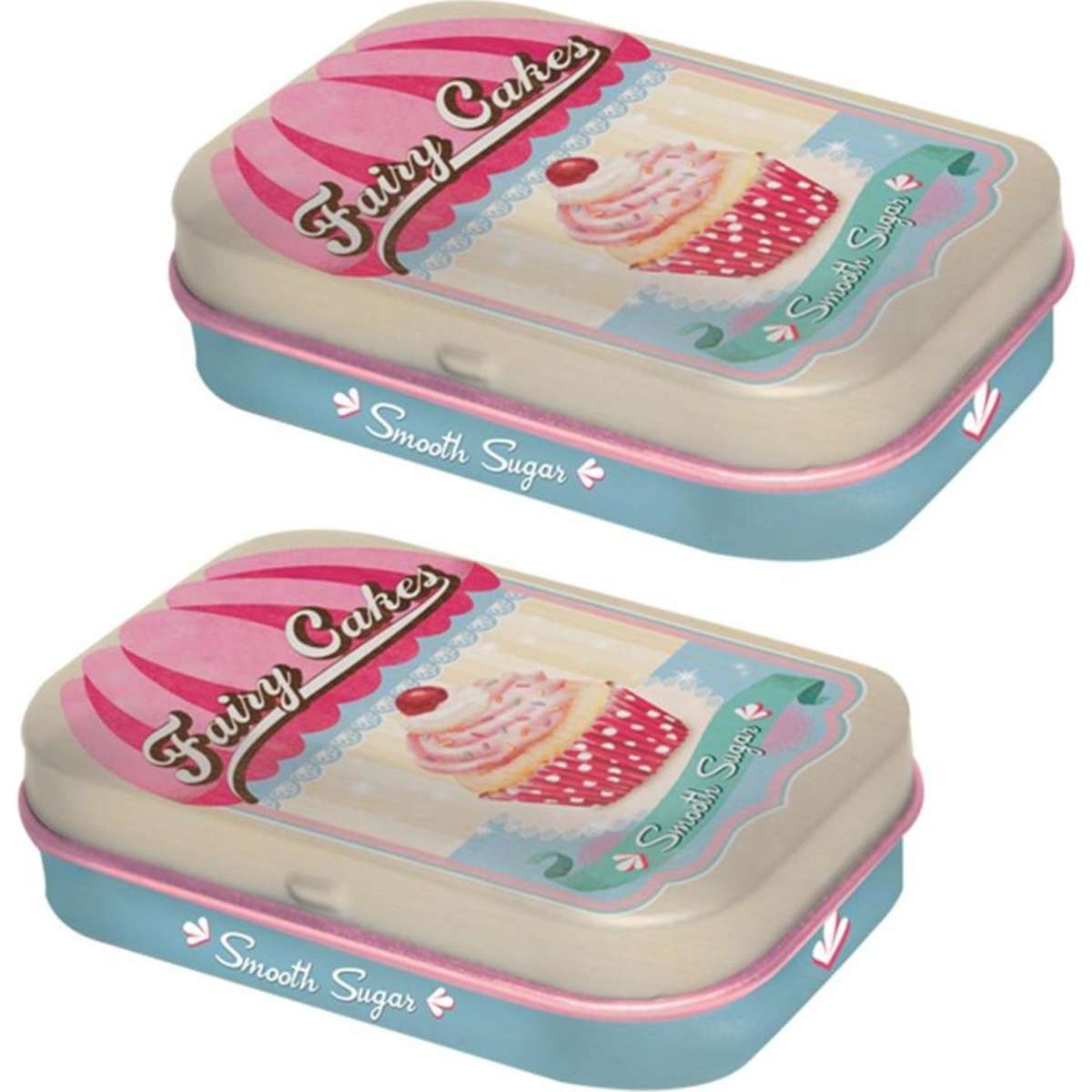 Nostalgic Art Mint Box Metal Tin Fairy Cake Fresh Breath 6cm 2PK ...