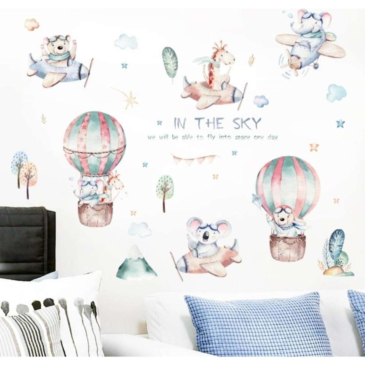 All Wall Stickers Cute Flying Animals Woolworths