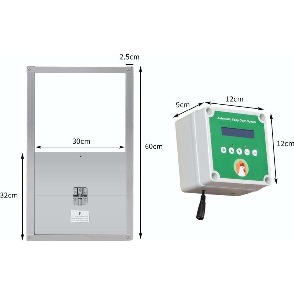 Traderight Automatic Chicken Coop Door Opener Timer Auto Light Sensor Waterproof Woolworths