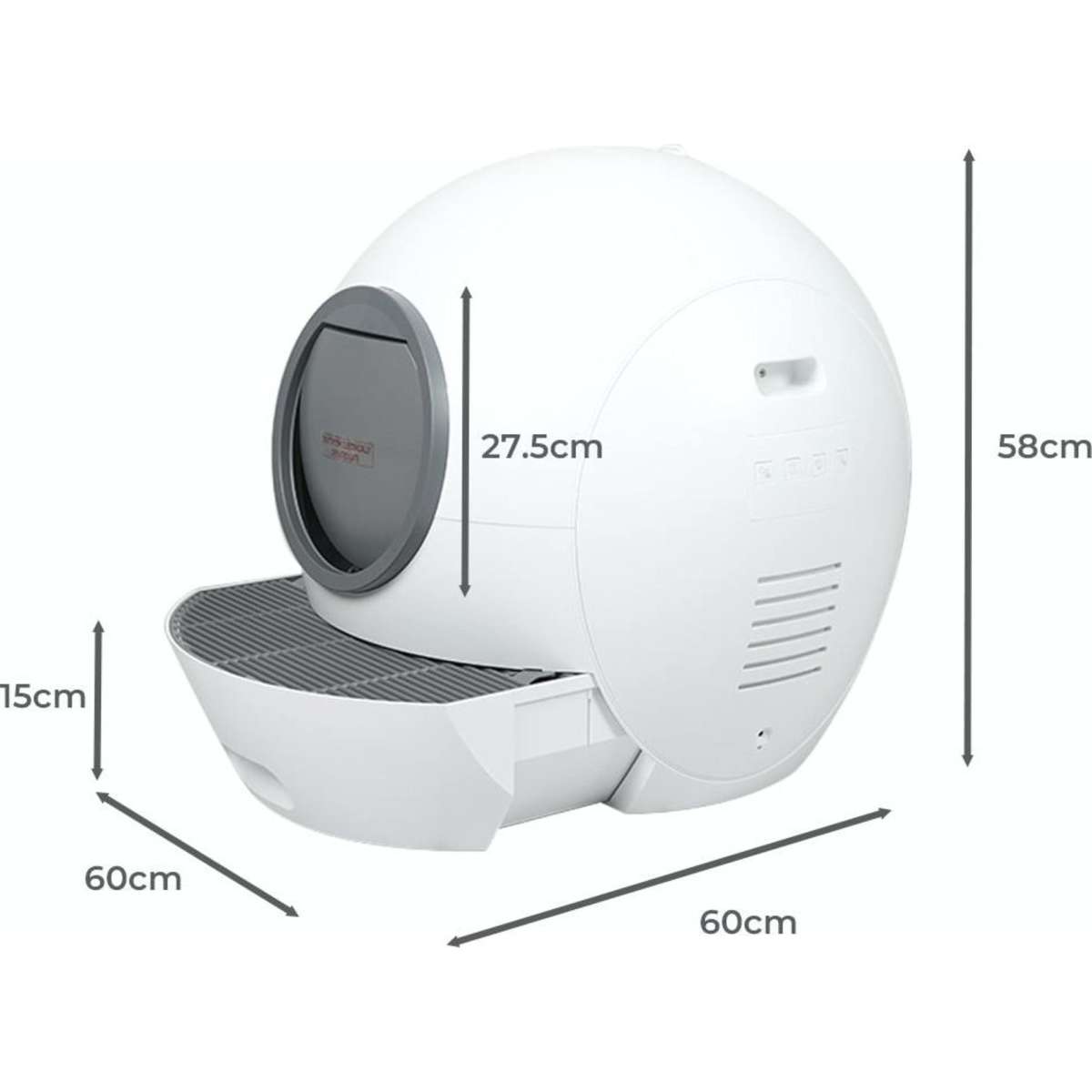 PaWz Automatic Smart Robot Cat Litter Box SelfCleaning Enclosed Kitty