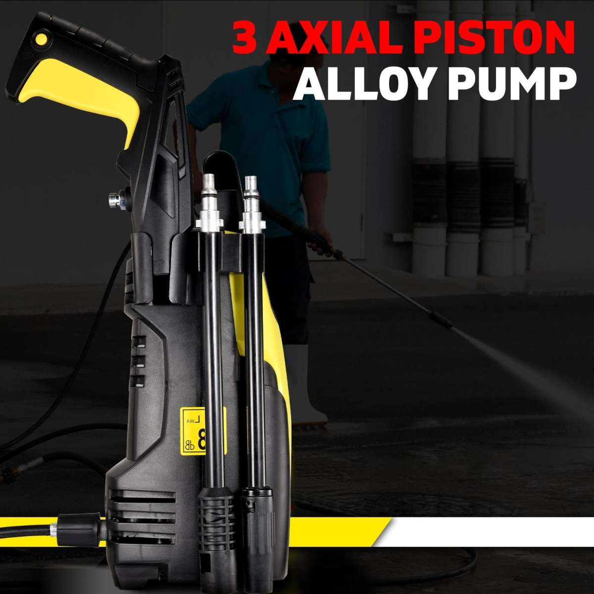 Black Eagle 2900PSI Electric High Pressure Washer Cleaner Gurney Water