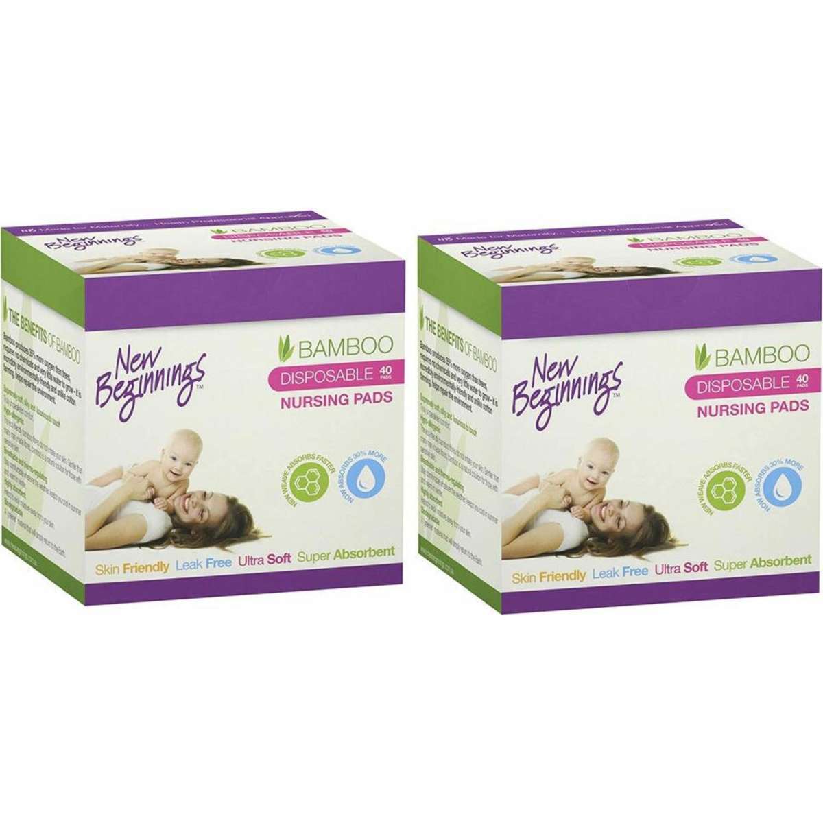 New Beginnings Disposable Nursing Pads 80pc Woolworths