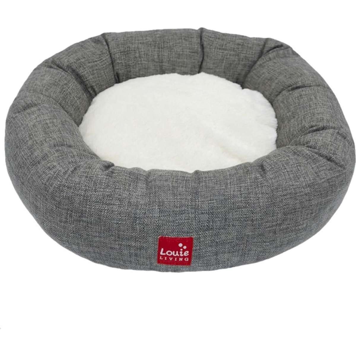 Louie Living Donut Pet/Dog Lounger/Bed Medium Grey | Woolworths