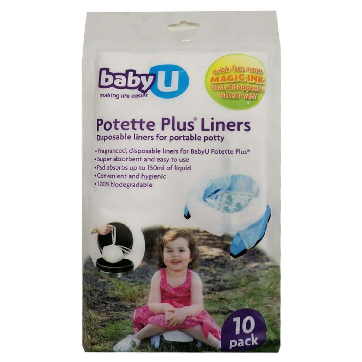 Baby U Potette Plus Disposable Liners 2x 10pc Woolworths