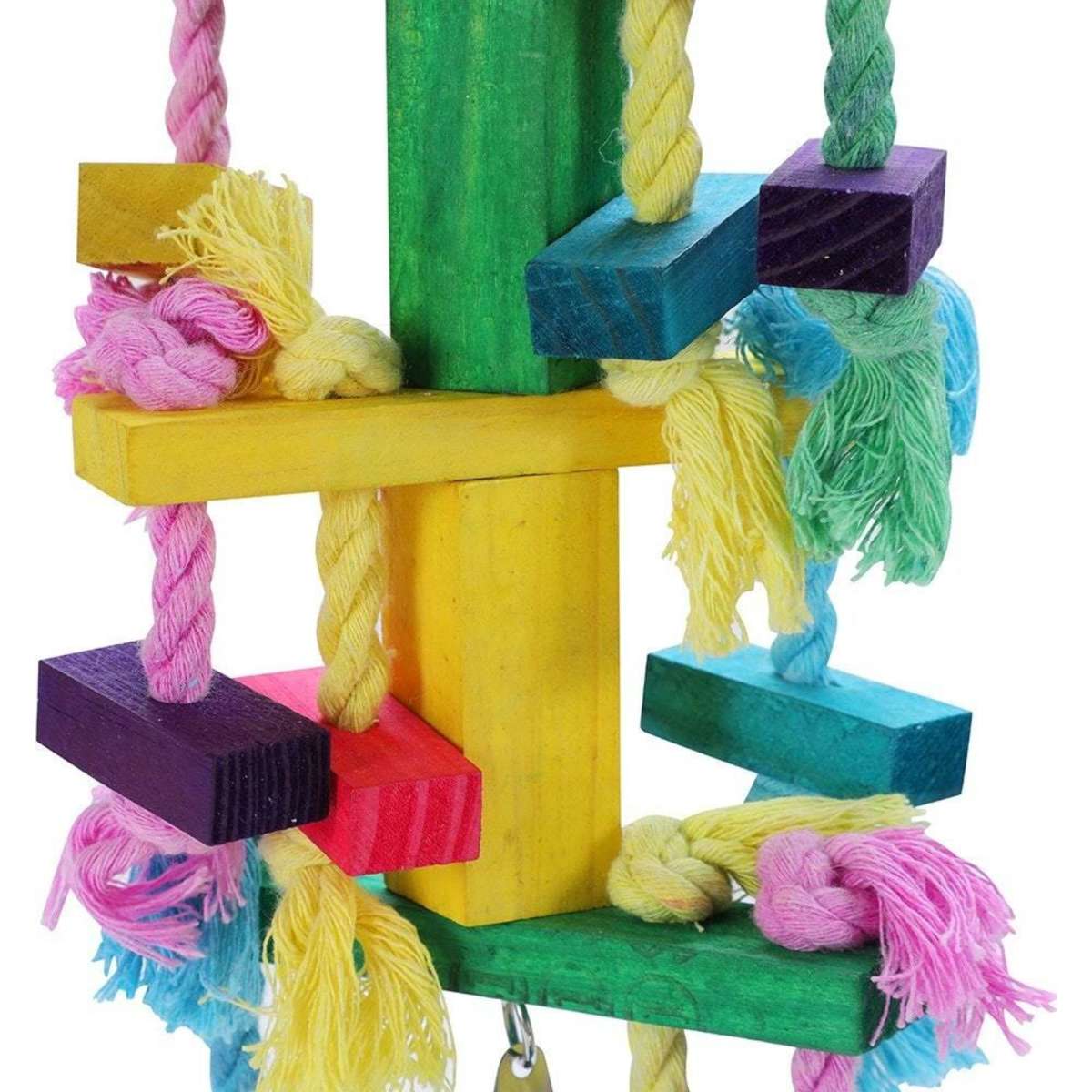 Paws And Claws Rope Tassle Parrot Pet/Bird Toy 30x12cm Woolworths