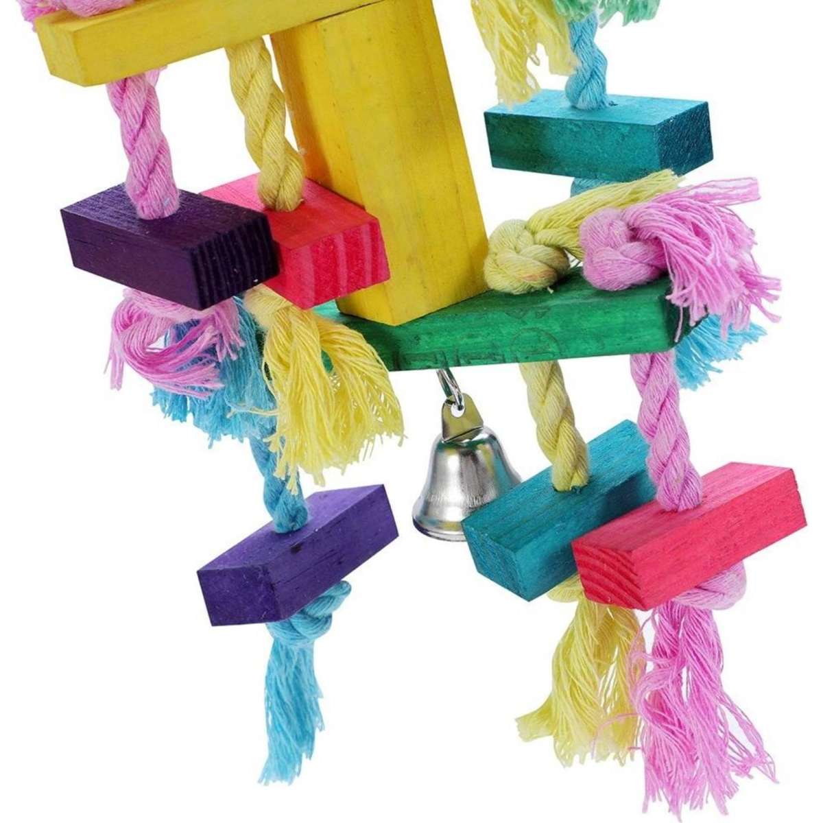 Paws And Claws Rope Tassle Parrot Pet/Bird Toy 30x12cm Woolworths