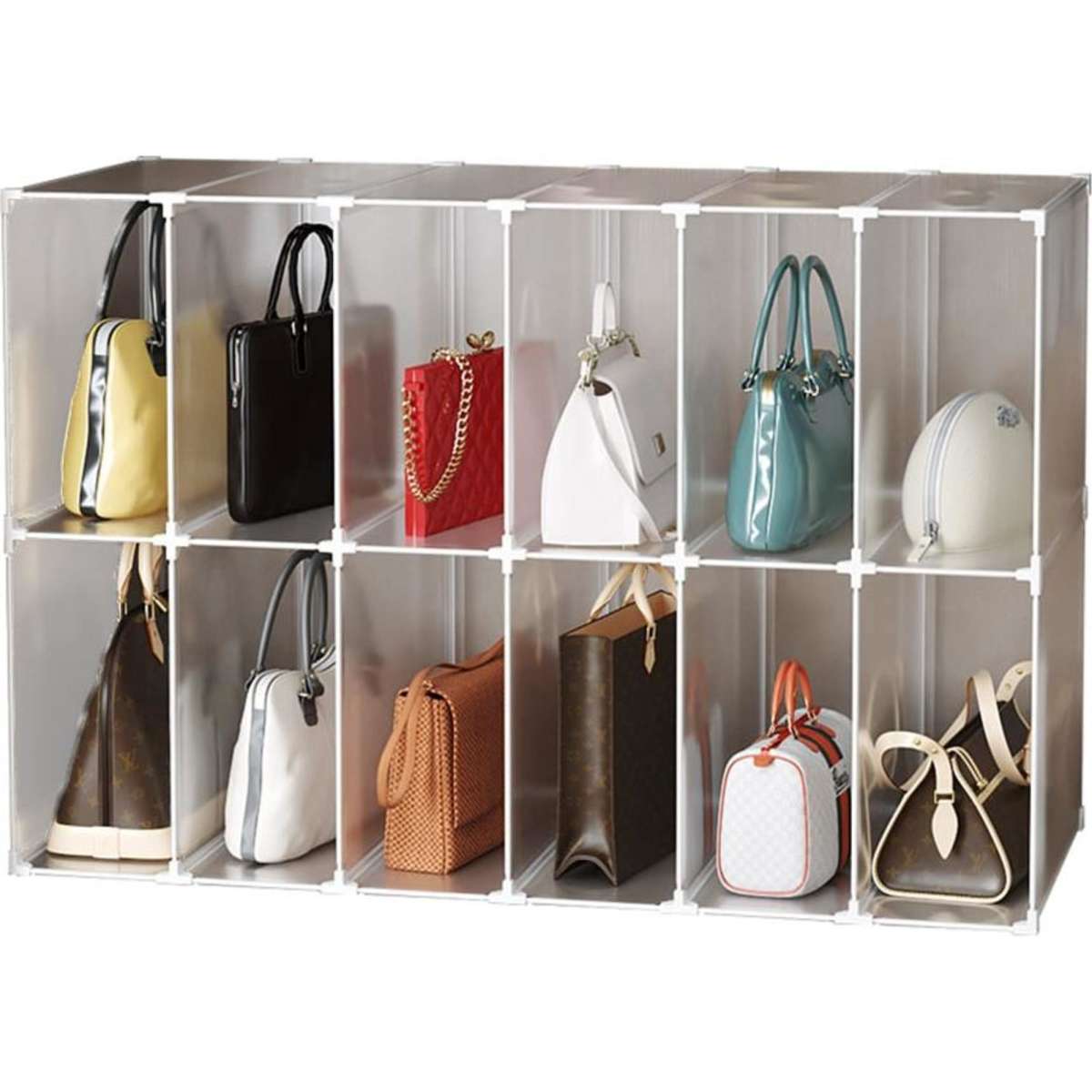 Purse discount organizer shelf