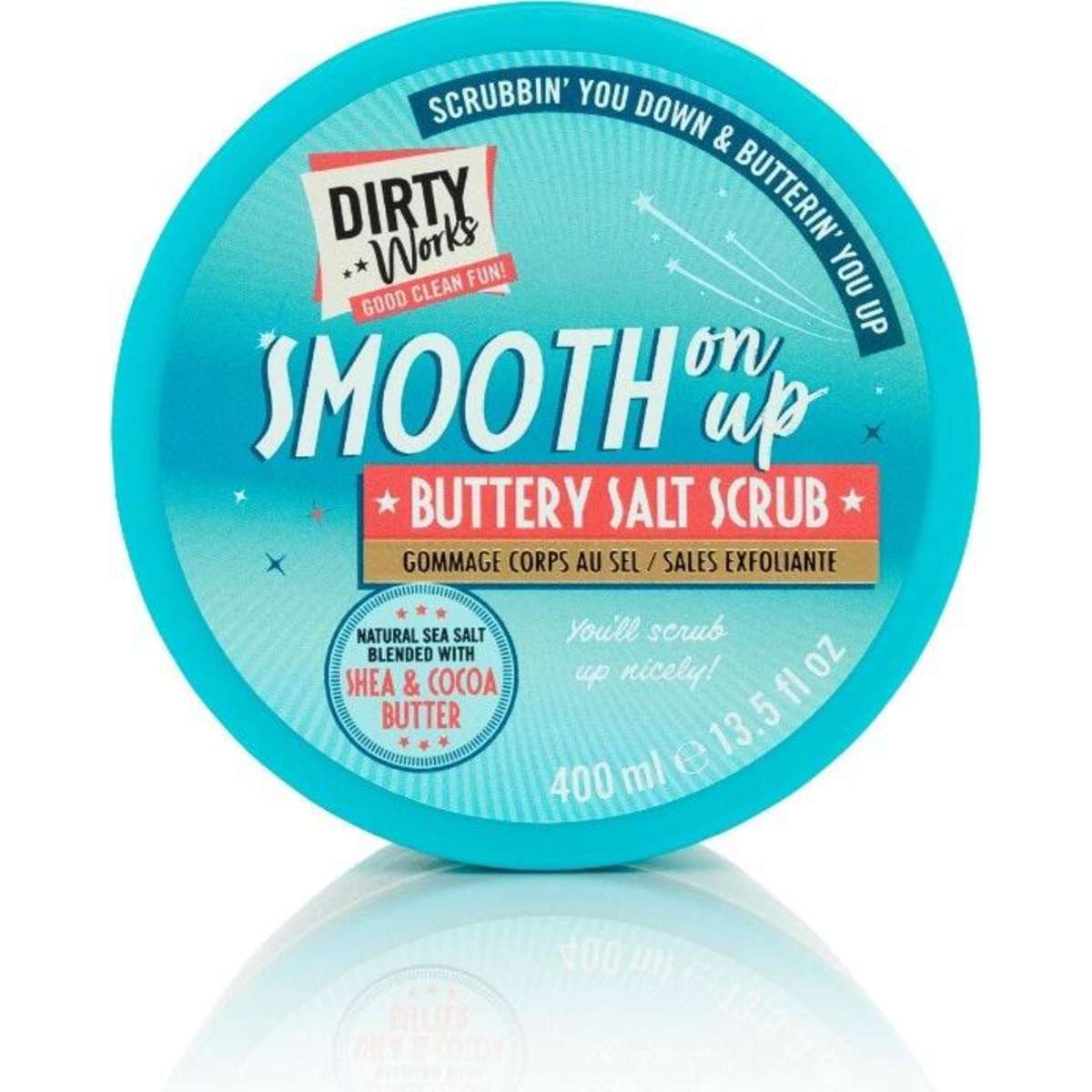 Dirty Works Smooth On Up Butter Salt Scrub 400g Woolworths