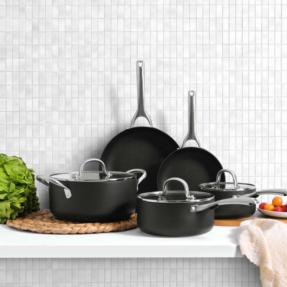 Gourmet Kitchen Meteore 5piece NonStick Cookware Set Woolworths