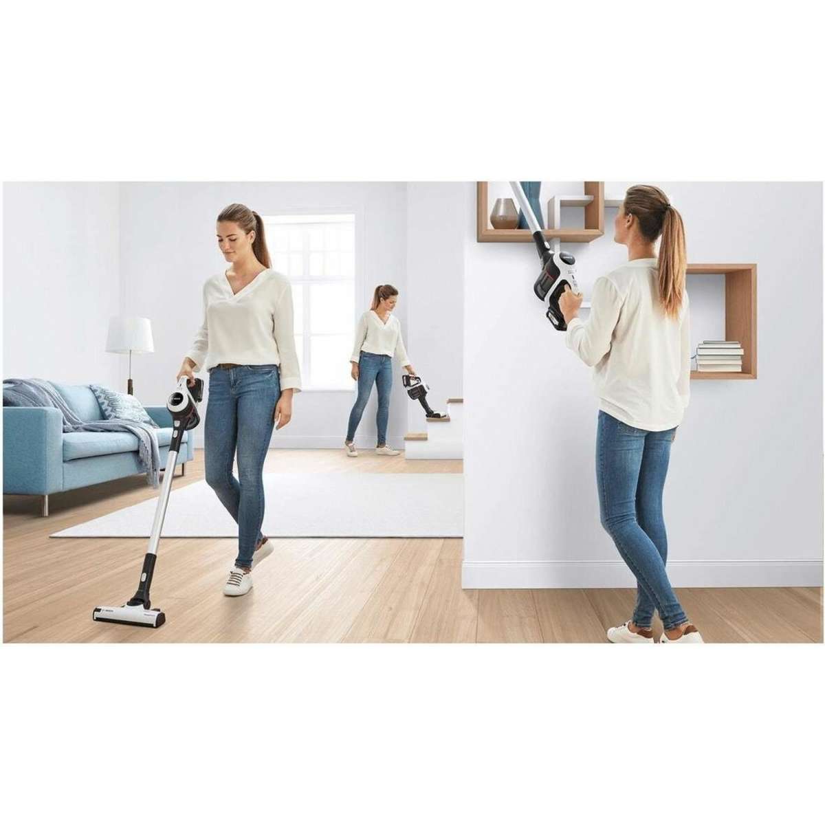 Bosch Serie 6 Rechargeable Stick Cordless Vacuum Cleaner White Woolworths