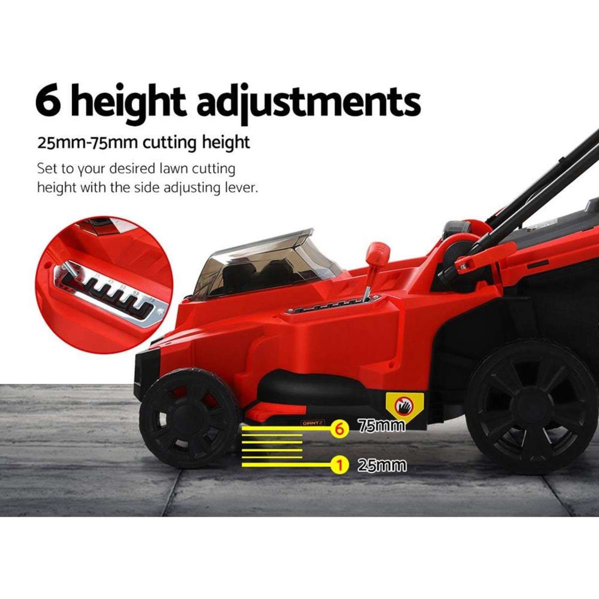 Giantz Cordless Lawn Mower 40V Battery Only Batteries Electric Woolworths