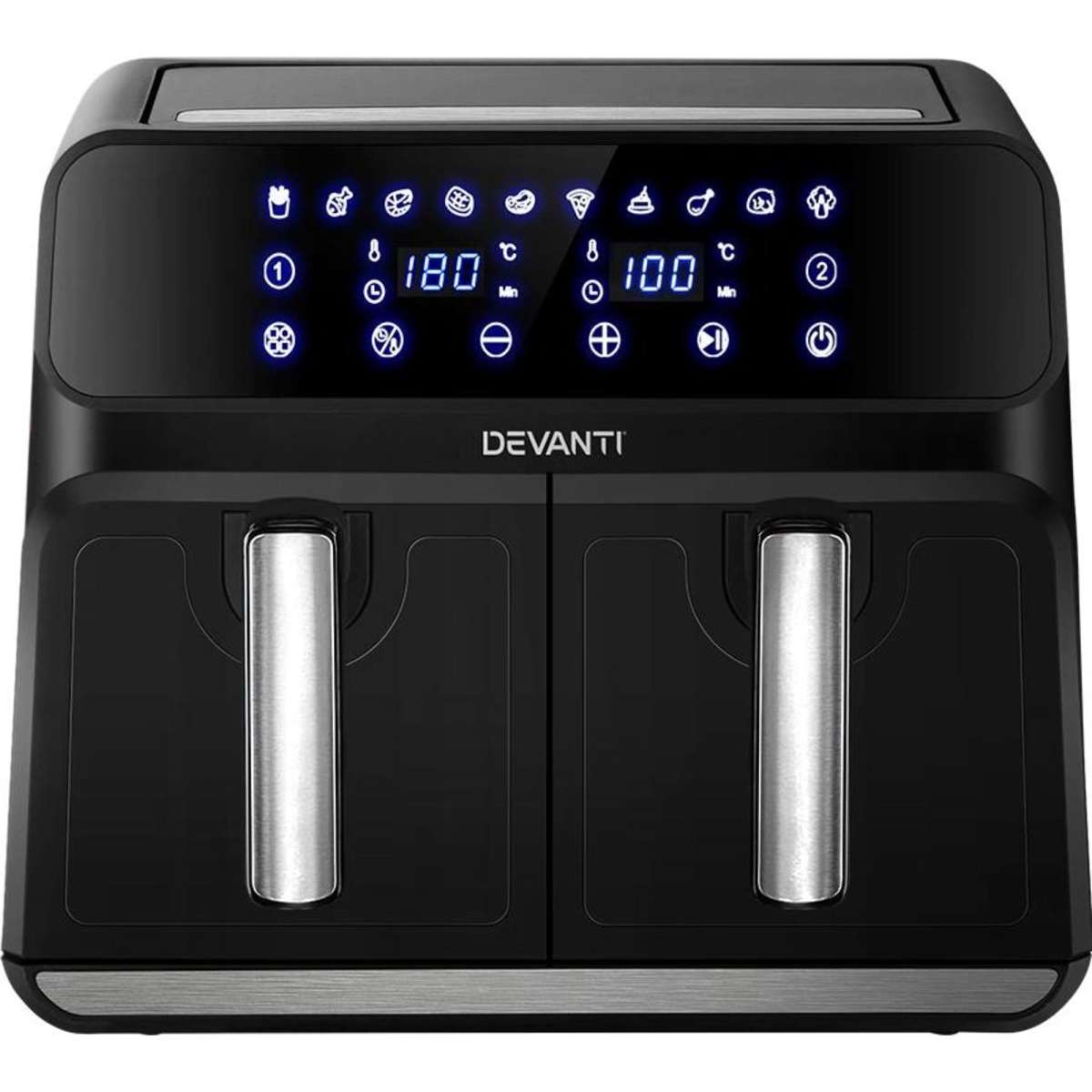 Devanti Air Fryer 8L Dual Zone Fryers Woolworths