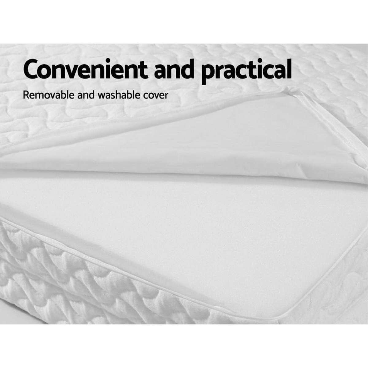 Giselle Bedding Foldable Mattress Folding Foam Cot Bed White Woolworths
