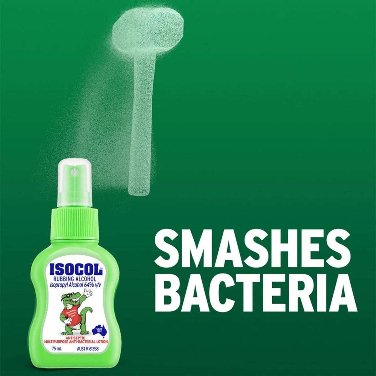 Isocol Multipurpose Antiseptic Rubbing Alcohol Spray 75ml 3PK Woolworths