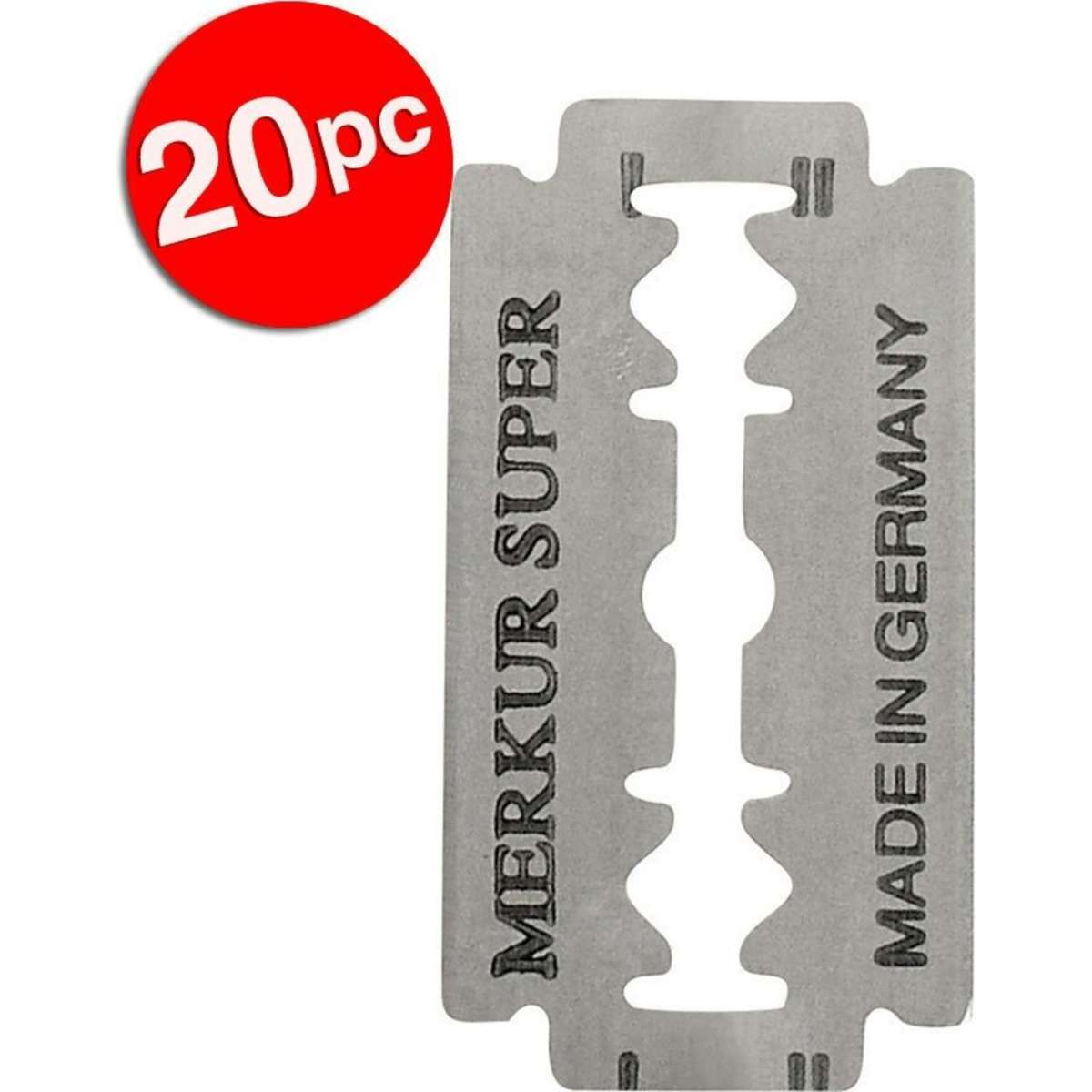 Merkur Platinum Stainless Steel Razor Blades 20PK Woolworths