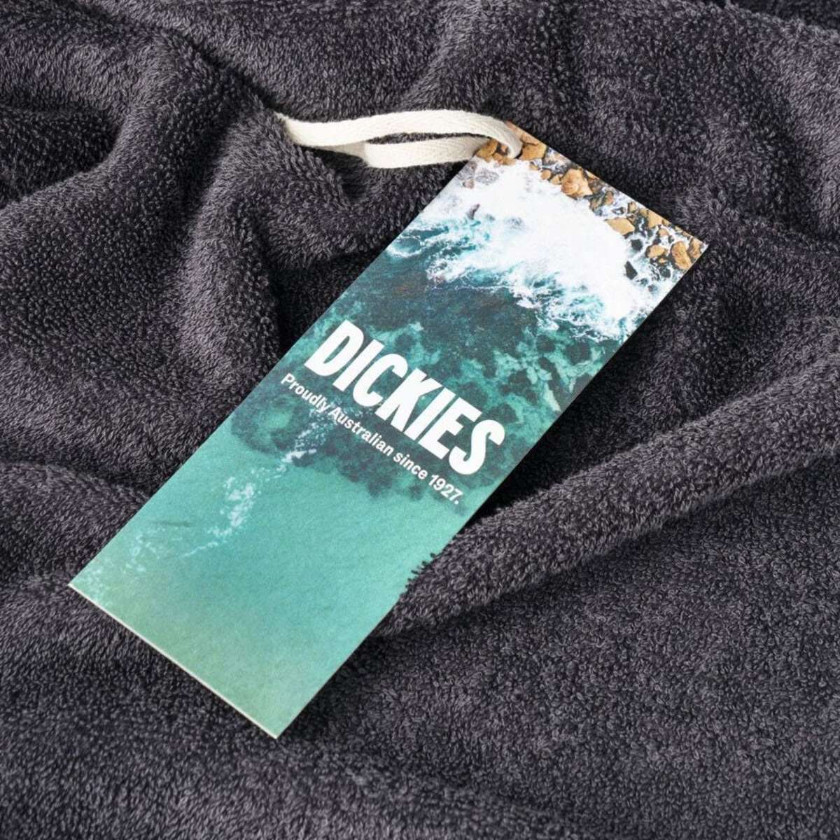 Dickies Antibacterial Towel Set Charcoal 5pc Woolworths