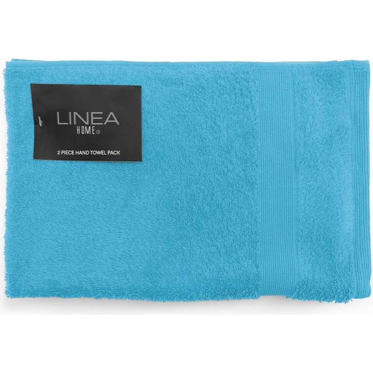 Linea Home Hand Towel Pack Peacock 2pc 500GSM Woolworths