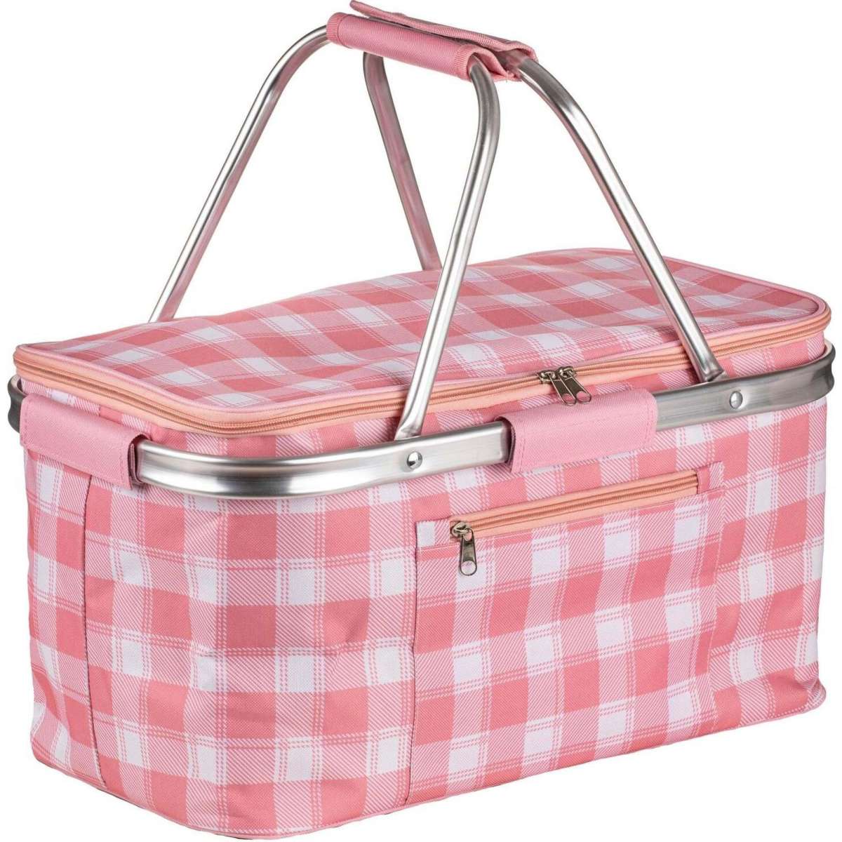 Porta Delilah Picnic Basket w/ Carry Handle Pink 46x24cm Woolworths