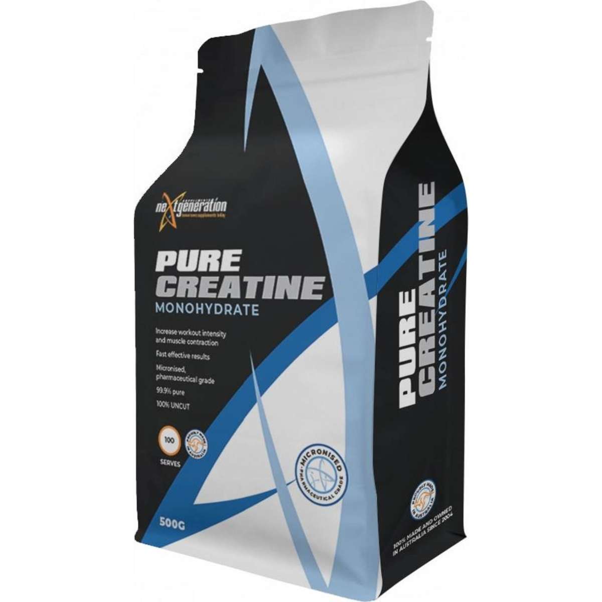 Next Generation Supplements Pure Creatine Monohydrate Powder 500g Woolworths 0535