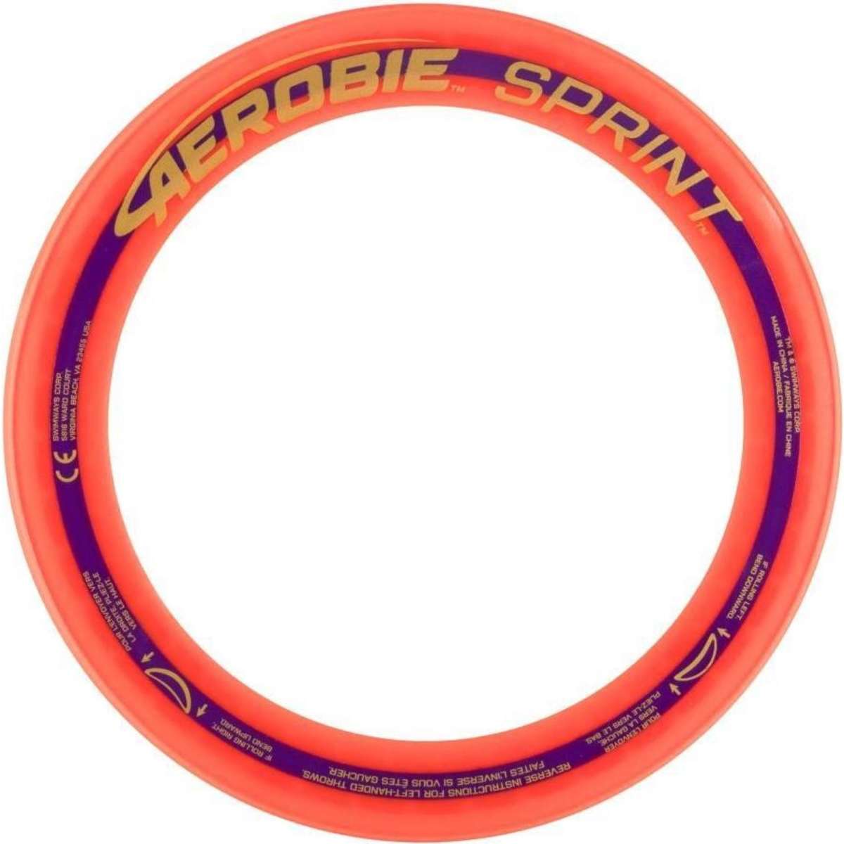 Aerobie Sprint Flying Ring Frisbee 10