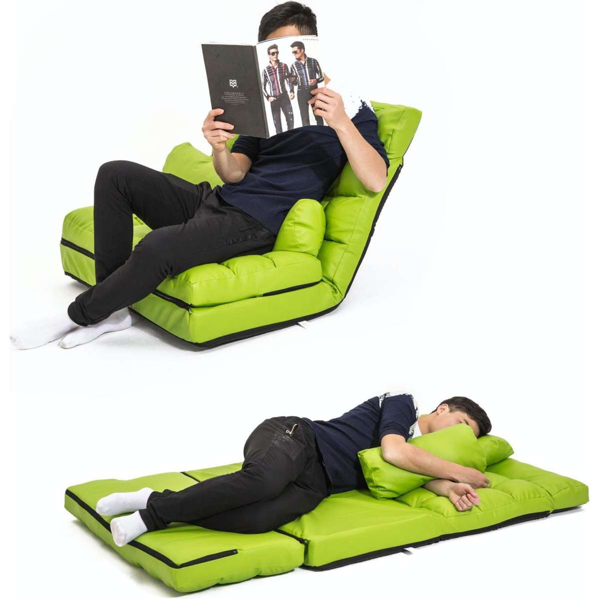 La Bella Double Seat Couch Bed Green Sofa Gemini Leather Woolworths