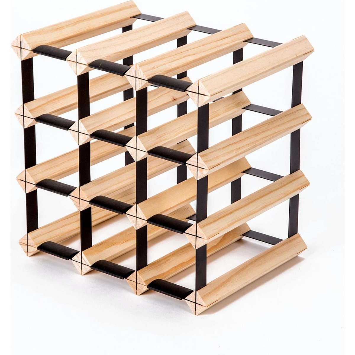La Bella 12 Bottle Timber Wine Rack Storage Cellar Organiser Woolworths