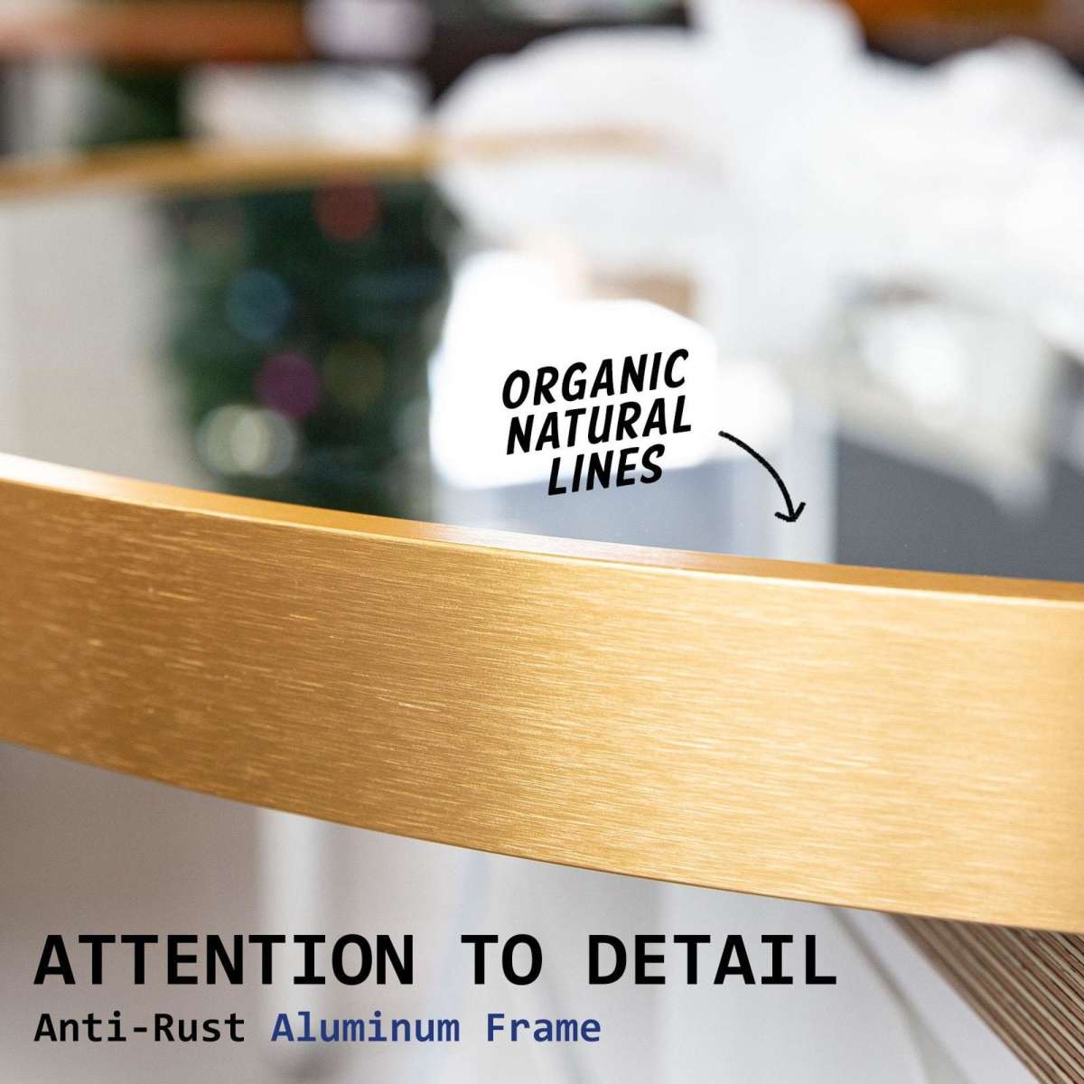 La Bella Gold Wall Mirror Oval Aluminum Frame Makeup Decor Bathroom