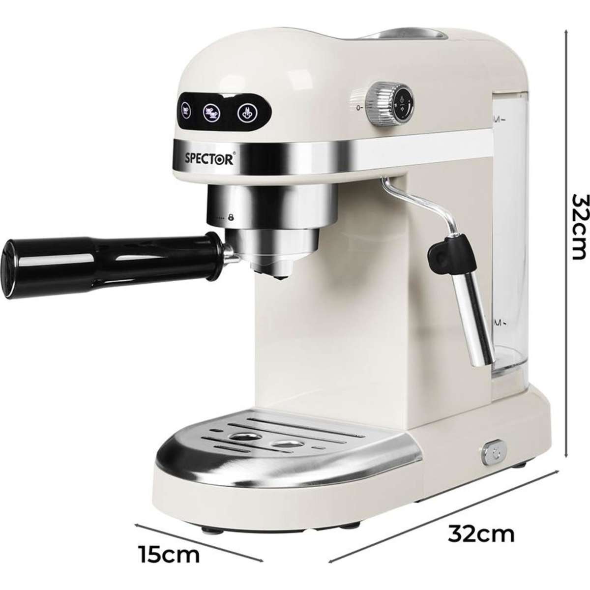 Spector Coffee Maker Machine Espresso Cafe Barista Latte Cappuccino Milk Frother Woolworths