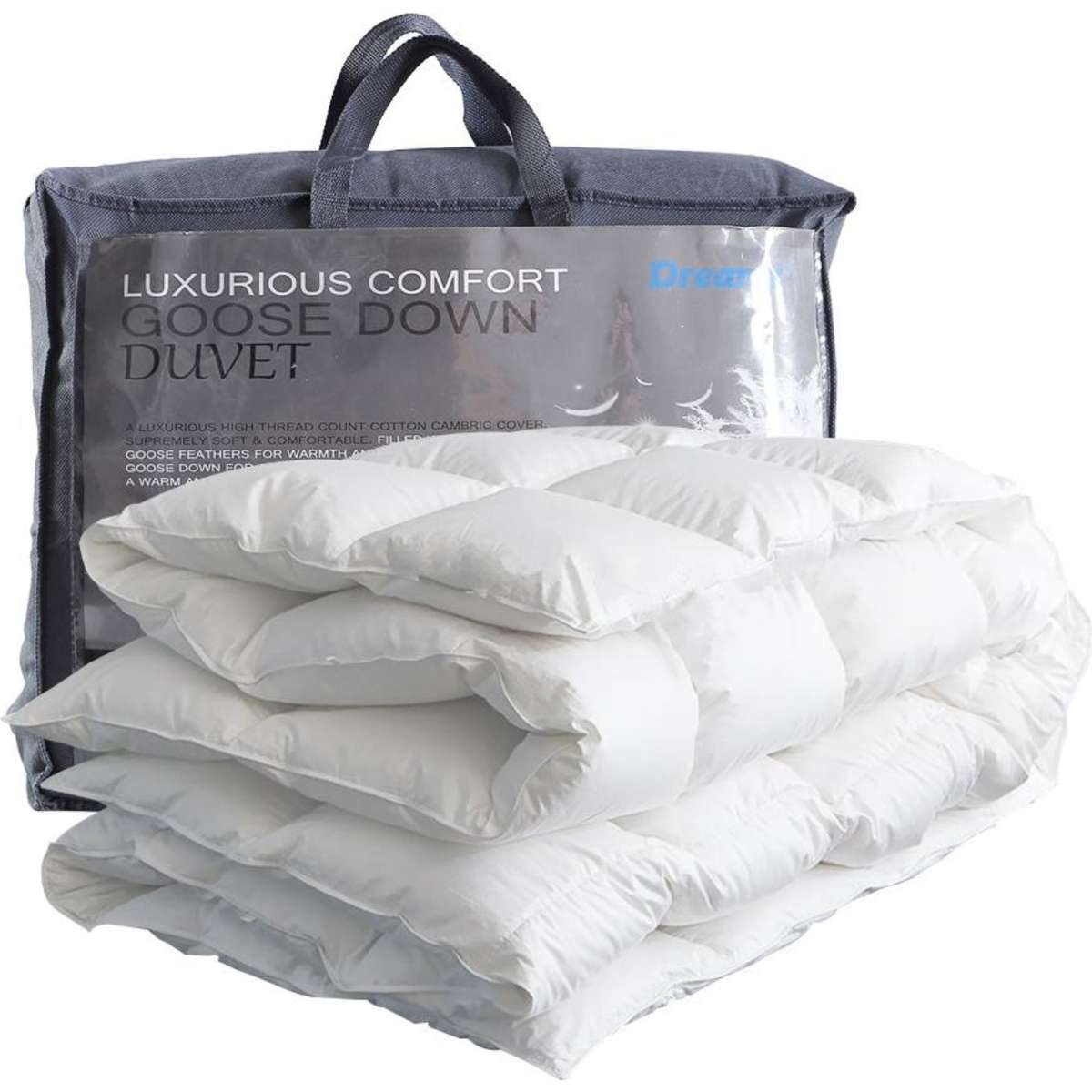 DreamZ Duck Down Feather Quilt 200GSM Duvet Doona Summer King Single