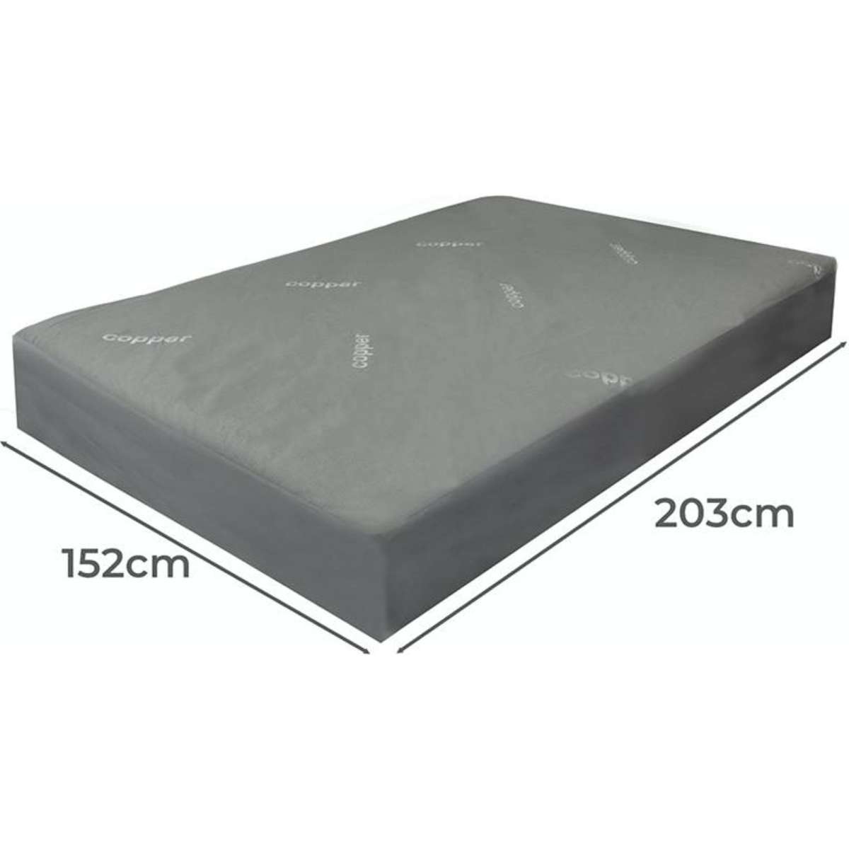 DreamZ Pillowtop Mattress Protector Topper Bed Bamboo Mat Pad Home