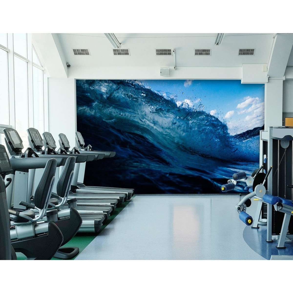 AJ Wallpaper 3D Blue Ocean Waves 203 Wall Murals Wallpaper Murals Decal