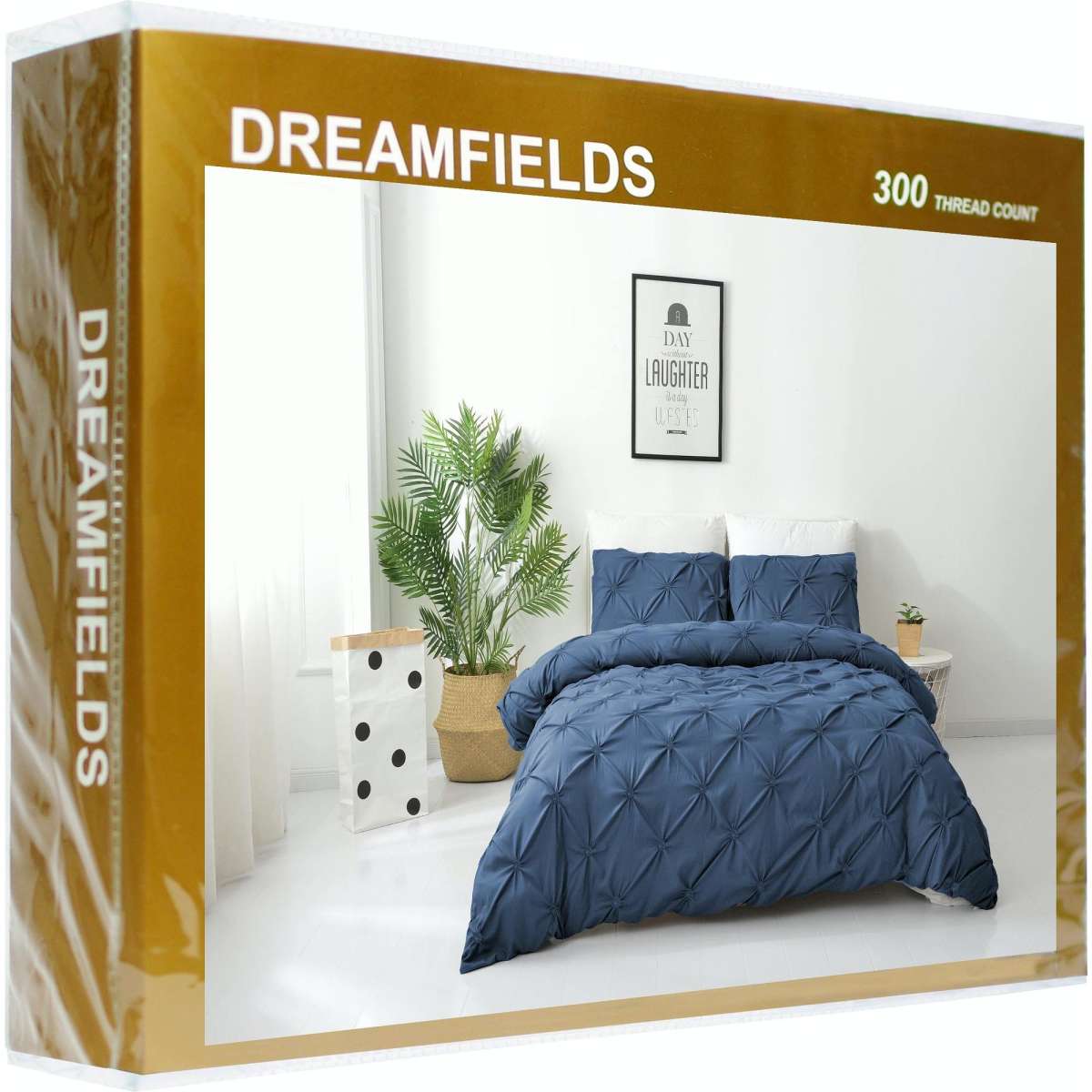 Dreamfields Diamond Embroidered Ocean Design Soft Quilt Duvet Doona