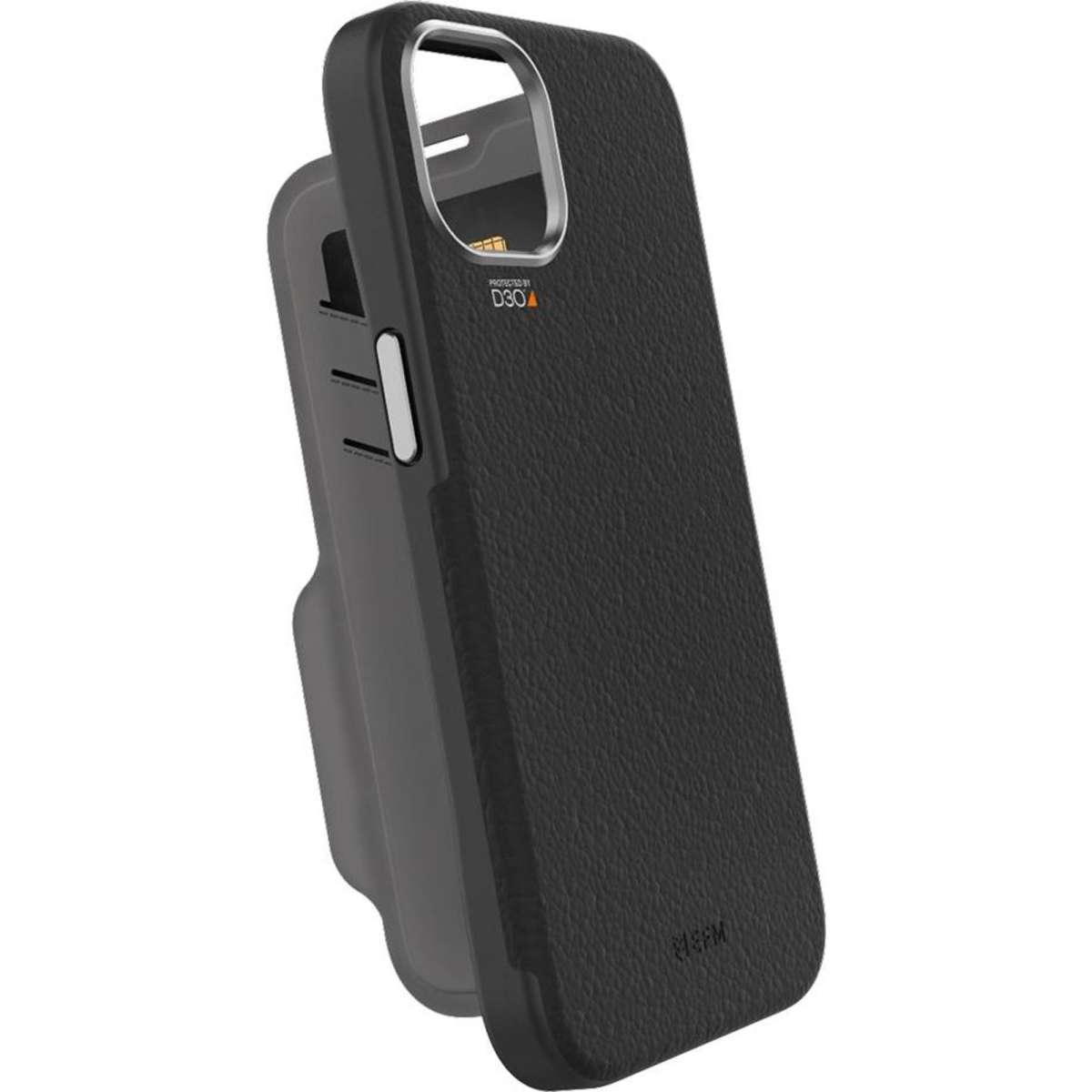 EFM Monaco Leather Wallet Case Armour w/ D3O 5G Signal Plus For iPhone