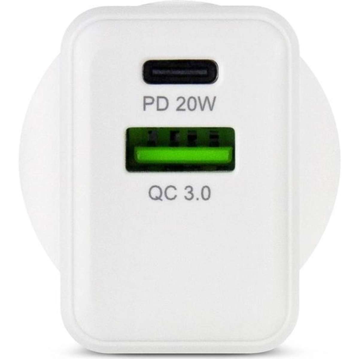 Gecko Pd Dual Usb C Qc A Wall Charger White W Woolworths