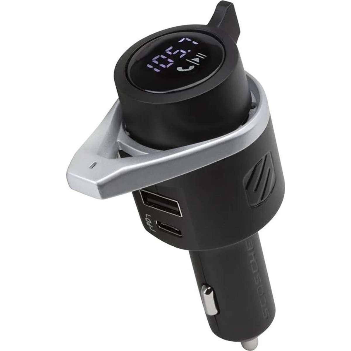 Scosche Wireless Hands Free FM Transmitter Car Kit w/USBC And USBA