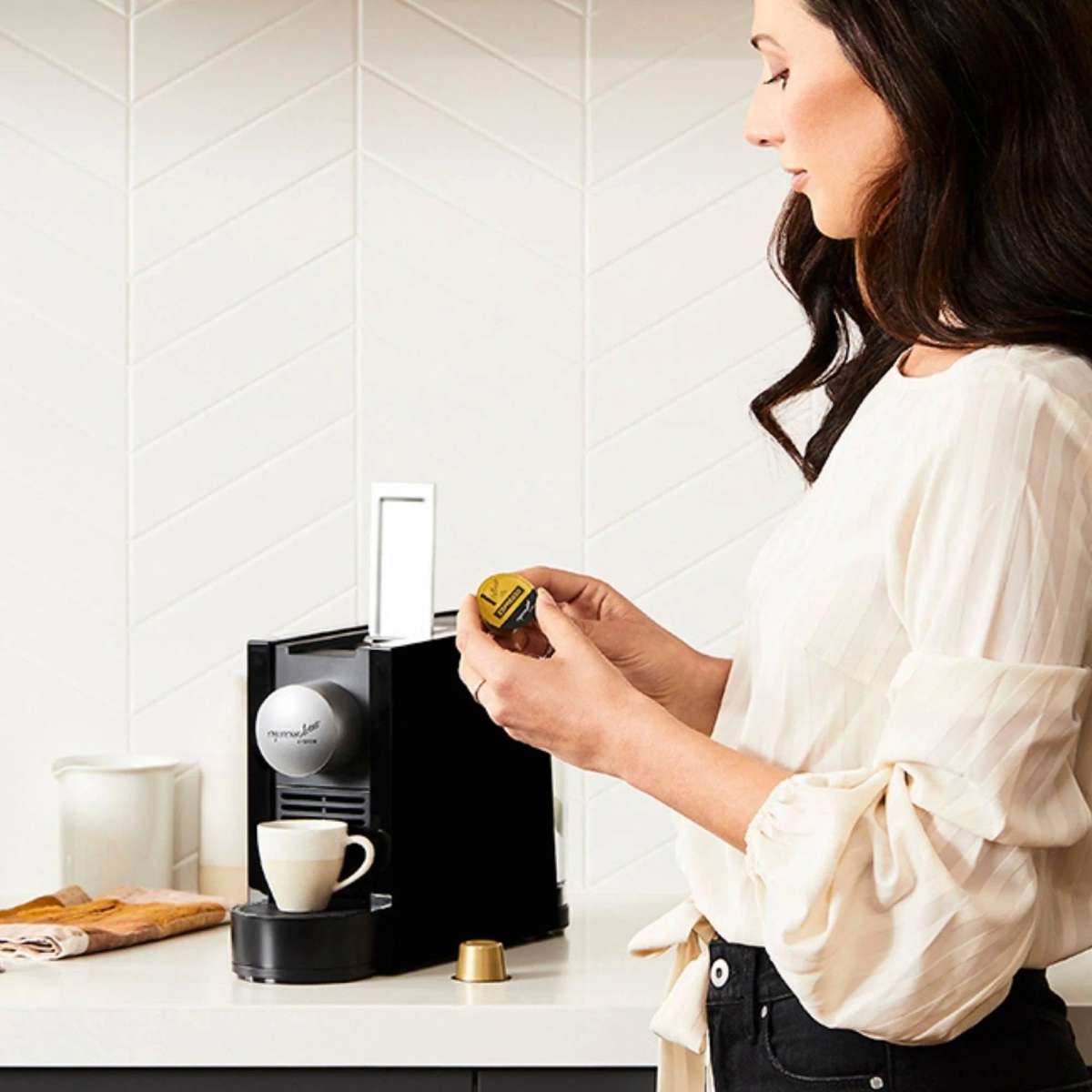 Espressotoria Coffee Machine with 12 Packs of Vittoria Oro Capsules