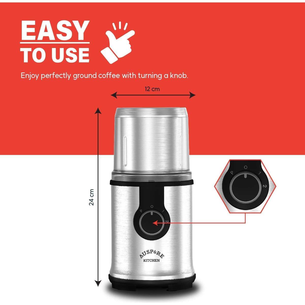 Auspure Electric Coffee and Spice Grinder P09 Woolworths