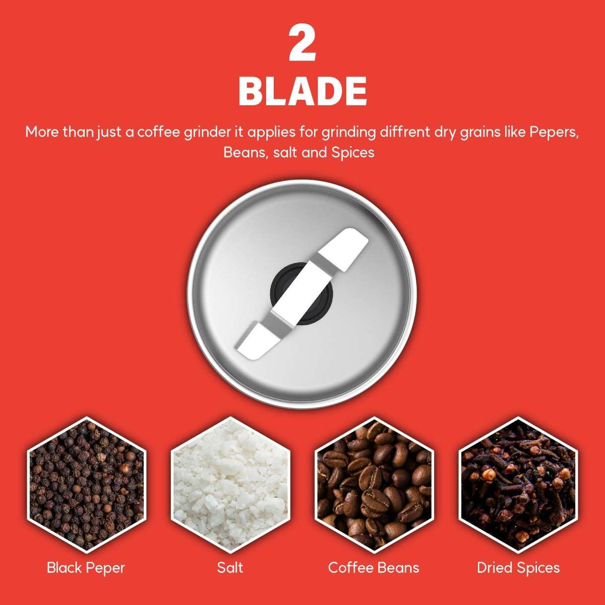 Auspure Electric Coffee and Spice Grinder P09 Woolworths