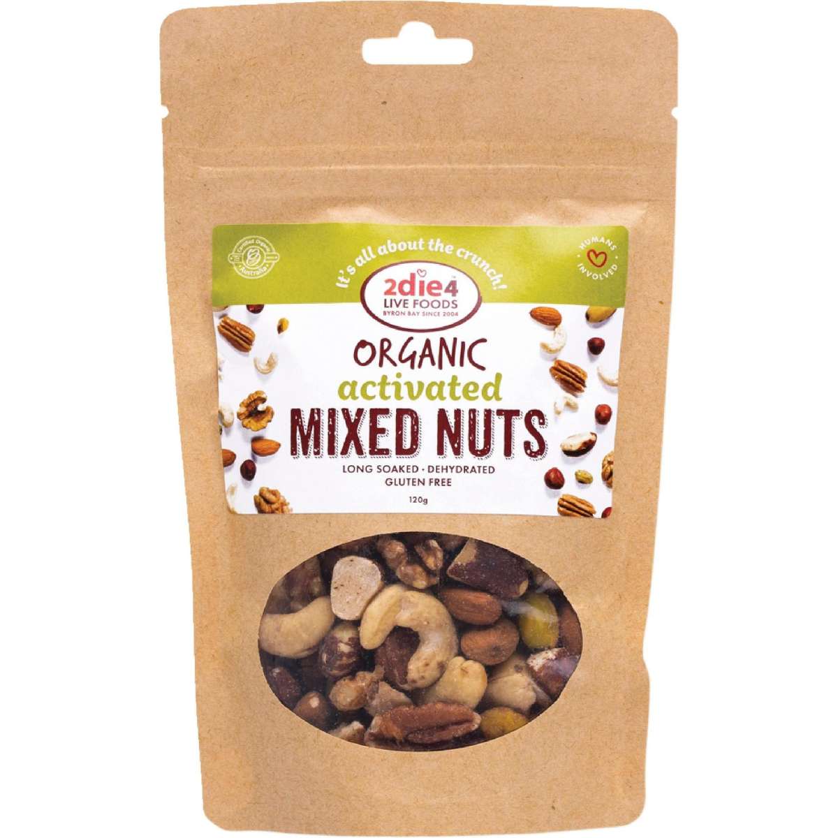 2Die4 Live Foods Organic Activated Mixed Nuts With Fresh Whey 120g ...