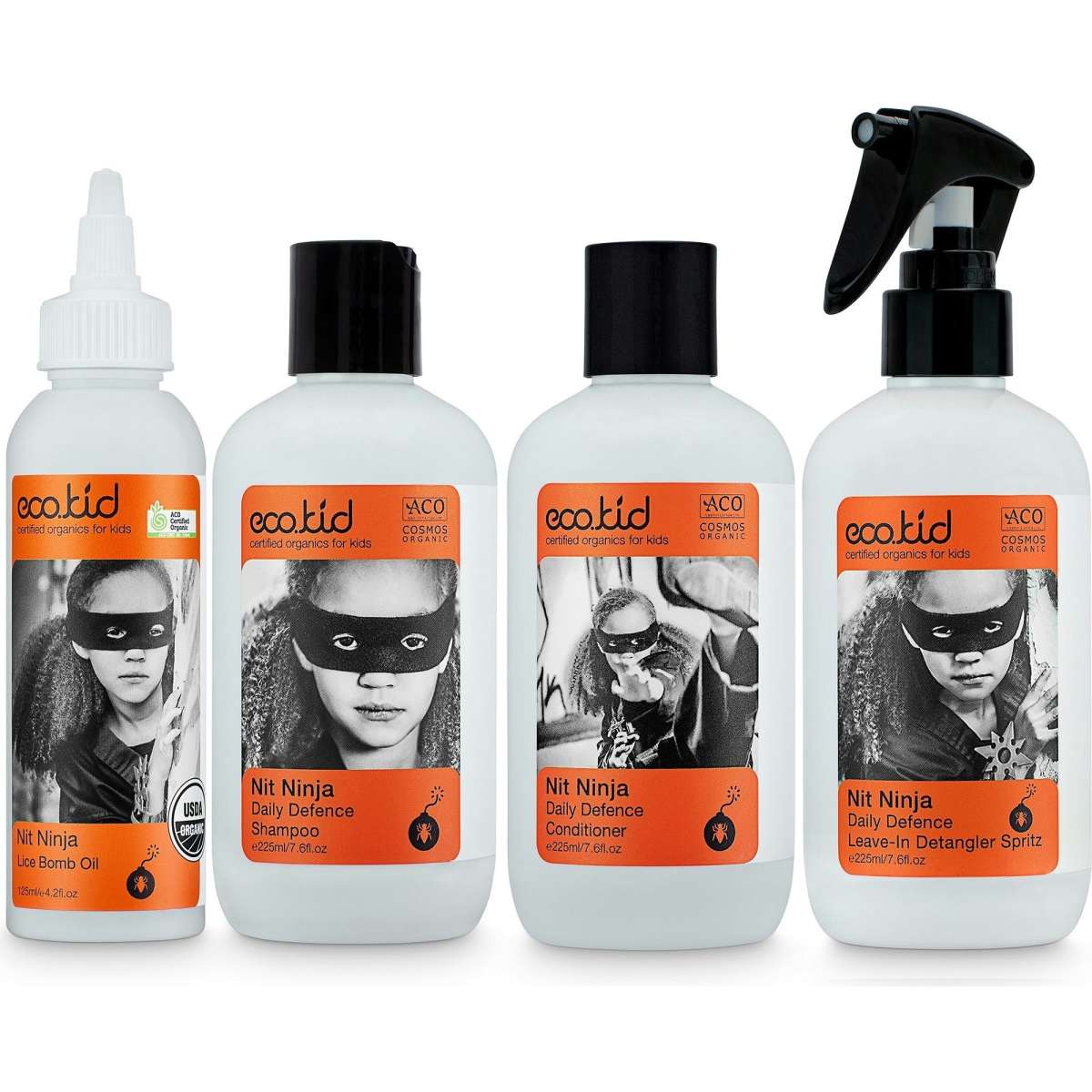 Eco.kid Organics Nit Ninja Lice Bomb Headlice Attack Four Pack Bundle
