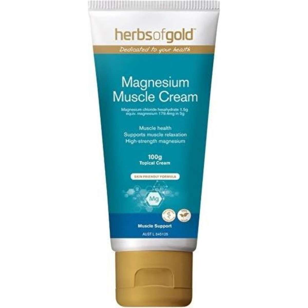 Herbs of Gold Magnesium Muscle Cream 100g Woolworths